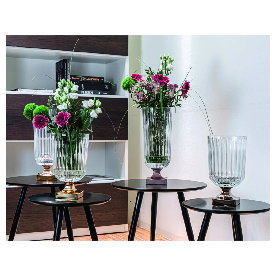 Ваза на платиновой ножке Nachtmann MINERVA 32 см, хрусталь бессвинцовый