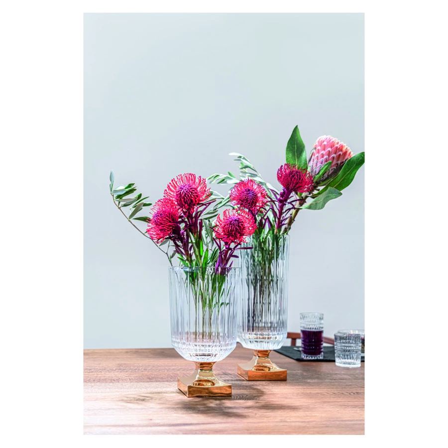 Ваза на золотой ножке Nachtmann MINERVA 40 см, хрусталь бессвинцовый