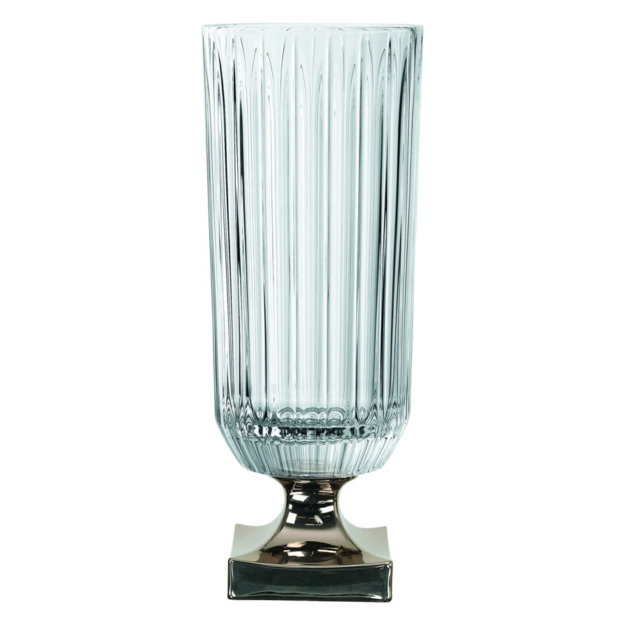 Ваза на платиновой ножке Nachtmann MINERVA 40 см, хрусталь бессвинцовый
