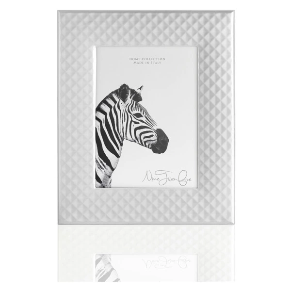 Рамка для фото Intersilver Авангард 13x18 см, белый, алюминий с посеребрением