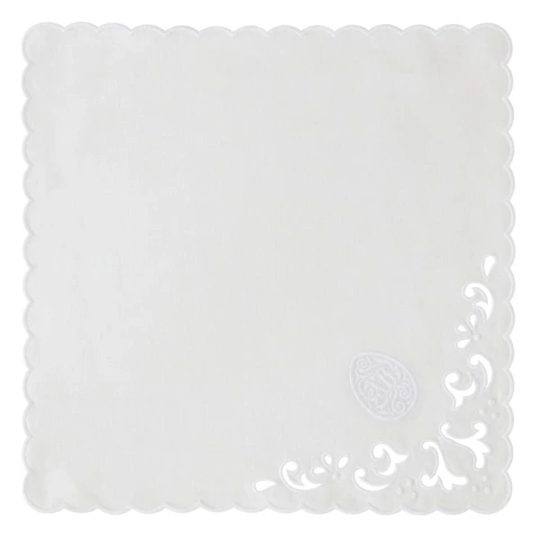 Набор салфеток сервировочных Amitile Пасхальное яйцо 43х43, 2 шт, лен, ришелье, п/к