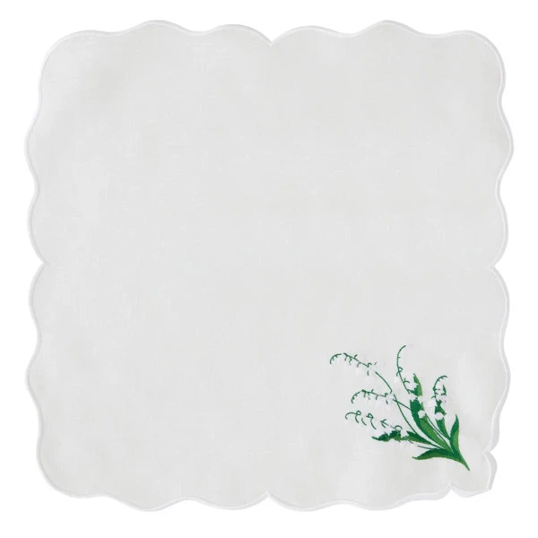 Набор салфеток сервировочных Amitile Дыхание Ландыша 43х43, 2 шт, лен, п/к