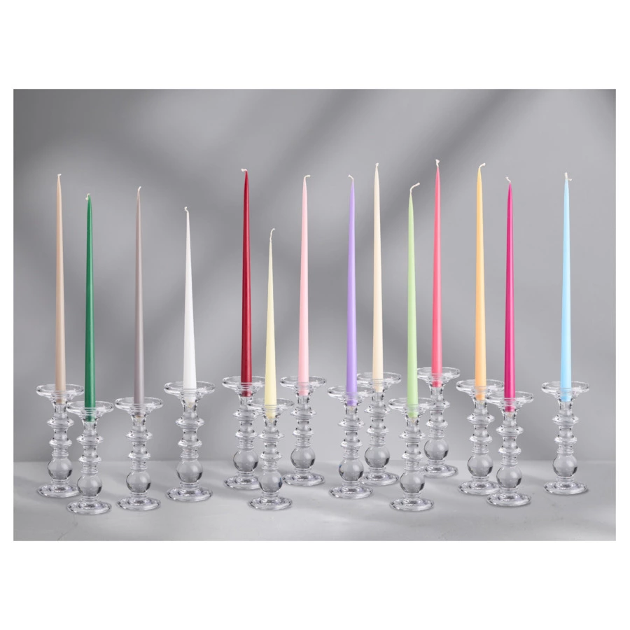 Набор интерьерных свечей Enosens Разговоры по душам 45 см, 2 шт, кремовый