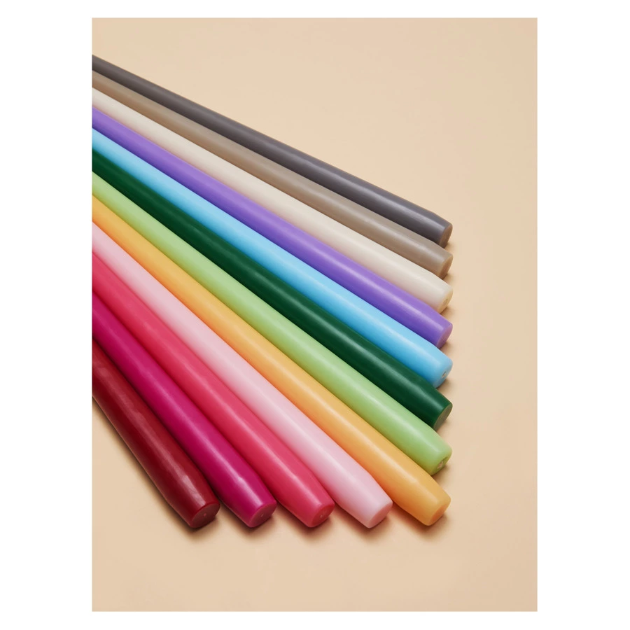 Набор интерьерных свечей Enosens Разговоры по душам 45 см, 2 шт, кремовый