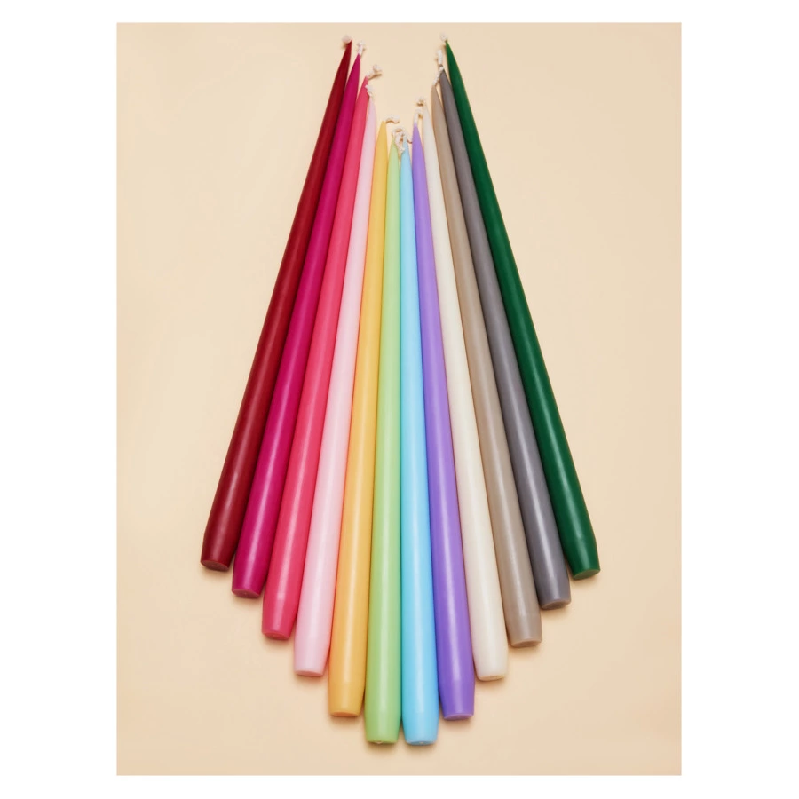 Набор интерьерных свечей Enosens Разговоры по душам 45 см, 2 шт, кремовый