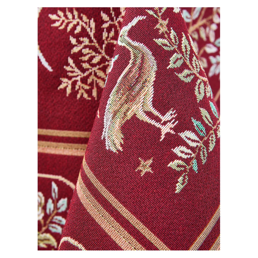 Скатерть квадратная Decor de table Рапсодия бордо 100х100 см, гобелен