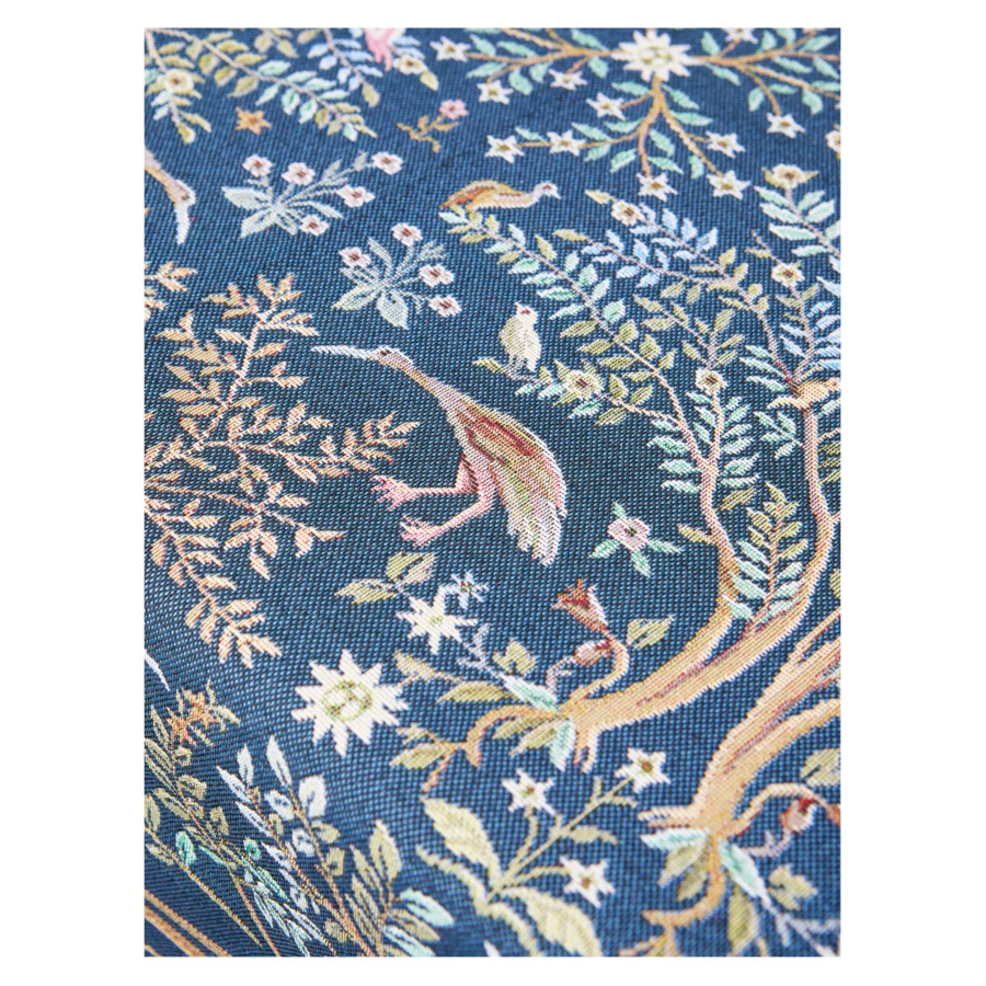 Скатерть квадратная Decor de table Рапсодия кобальт 100х100 см, гобелен