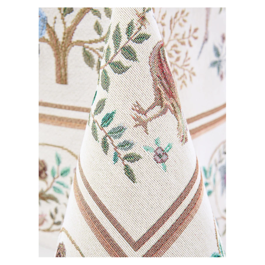 Скатерть квадратная Decor de table Рапсодия крем 100х100 см, гобелен