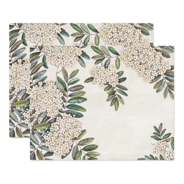 Набор салфеток подстановочных Decor de table Рябина 35х45 см, 2 шт, гобелен