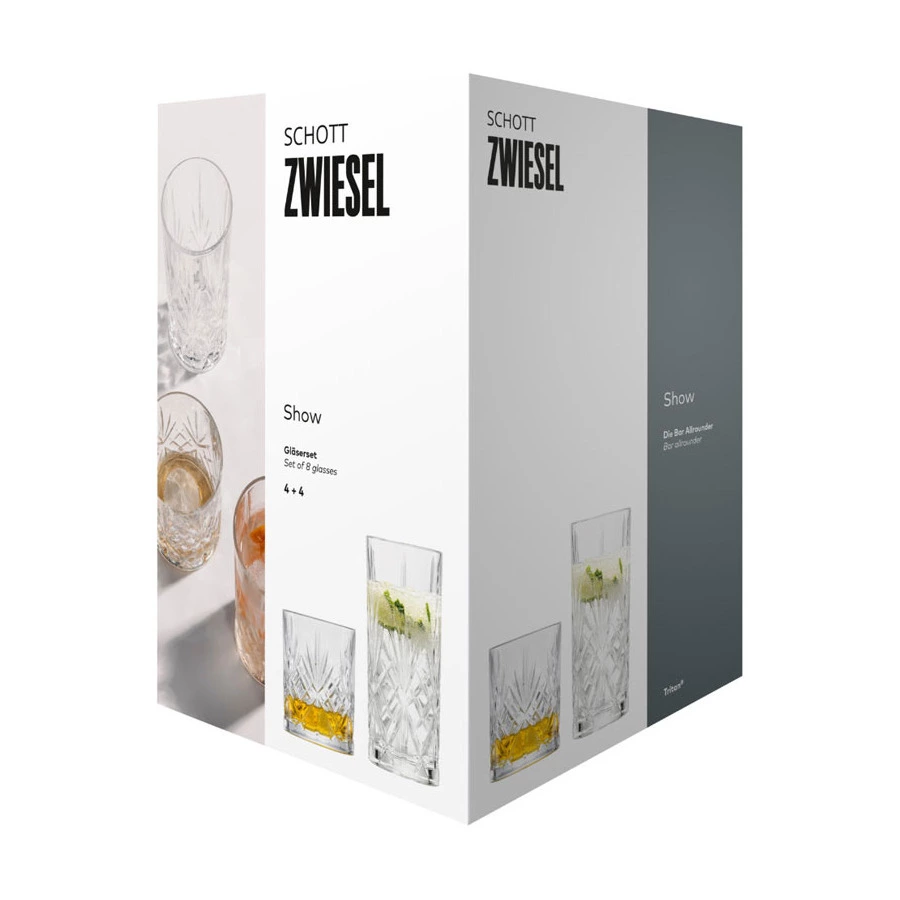 Набор стаканов для виски и воды Schott Zwiesel Show 8 шт, стекло хрустальное, п/к