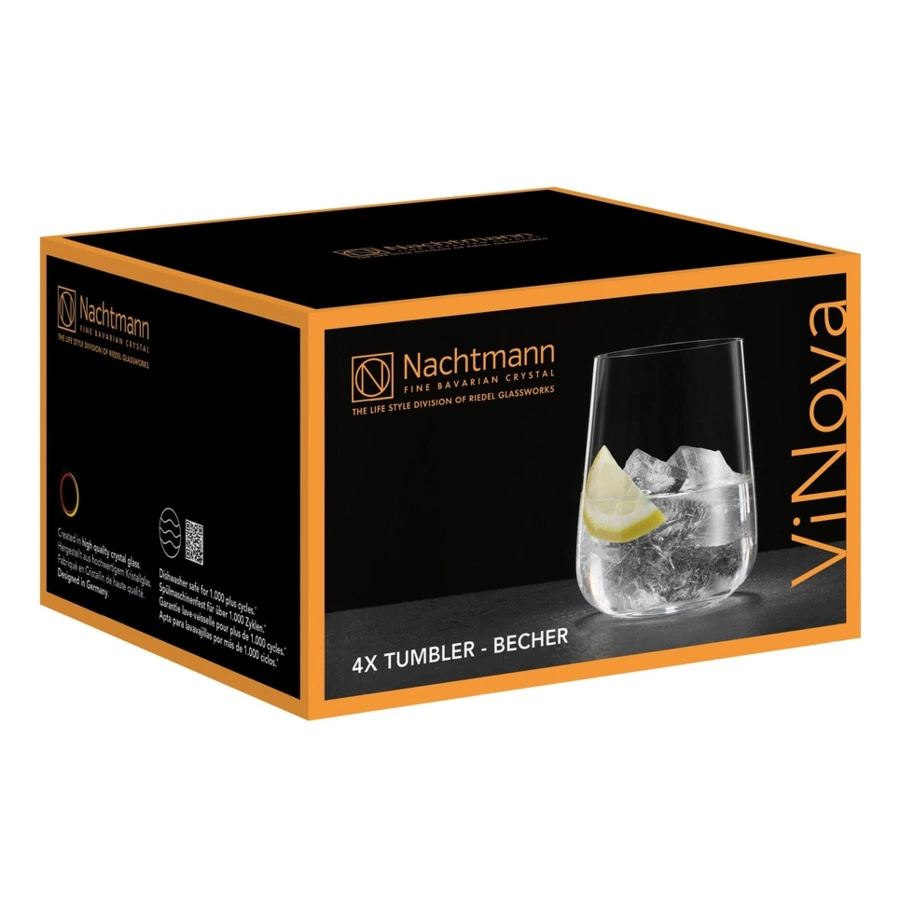Набор стаканов Nachtmann Vinova Burgundy 430 мл, 4 шт, хрусталь, п/к