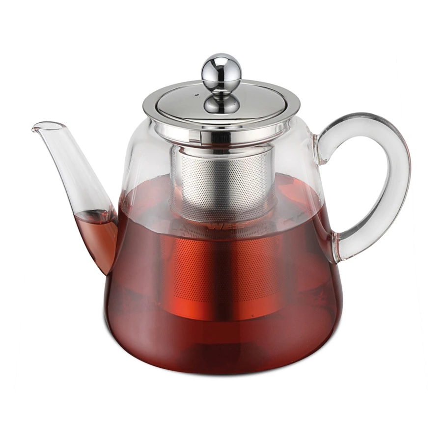 Чайник заварочный с фильтром Weis 1,1 л, стекло боросиликатное