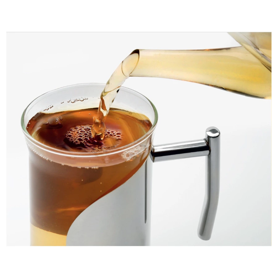 Чайник заварочный с фильтром Weis 1,1 л, стекло боросиликатное