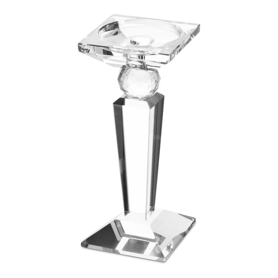 Подсвечник Decor de table Хрустальное вдохновение 9х9х21,5 см, хрусталь бессвинцовый, п/к