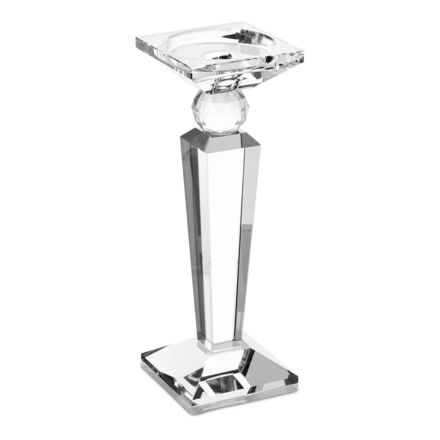 Подсвечник Decor de table Хрустальное вдохновение 9х9х25 см, хрусталь бессвинцовый, п/к
