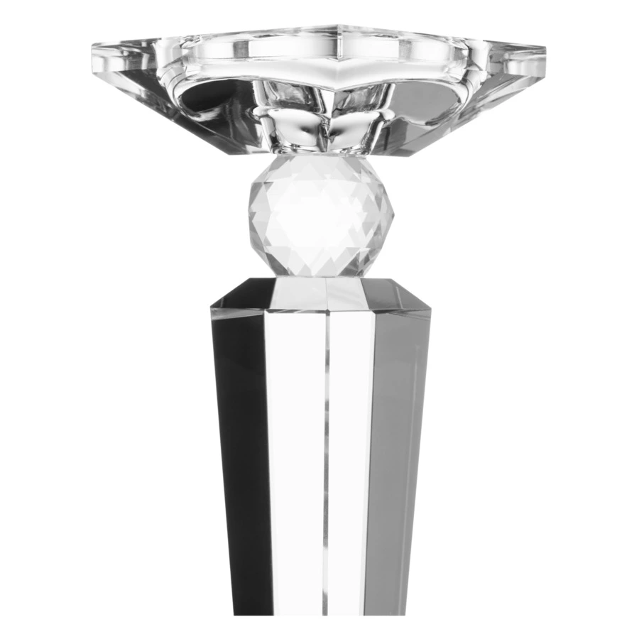Подсвечник Decor de table Хрустальное вдохновение 9х9х25 см, хрусталь бессвинцовый, п/к