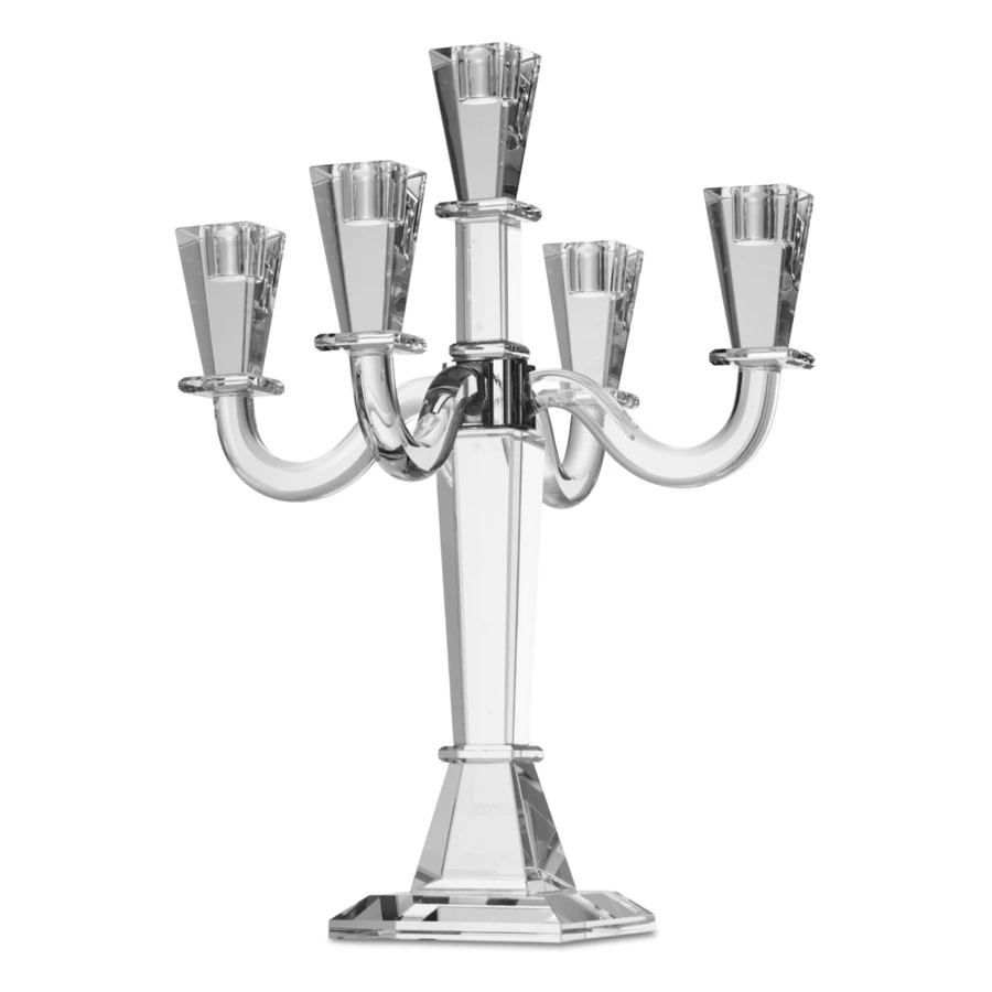 Канделябр на 5 свечей Decor de table Хрустальное вдохновение 33х43 см, хрусталь бессвинцовый, п/к