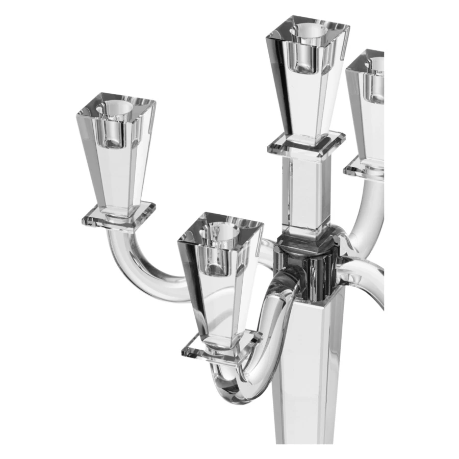 Канделябр на 5 свечей Decor de table Хрустальное вдохновение 33х43 см, хрусталь бессвинцовый, п/к