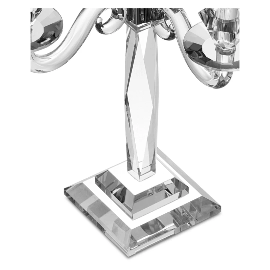 Канделябр на 5 свечей Decor de table Хрустальное вдохновение 43 см, хрусталь, п/к