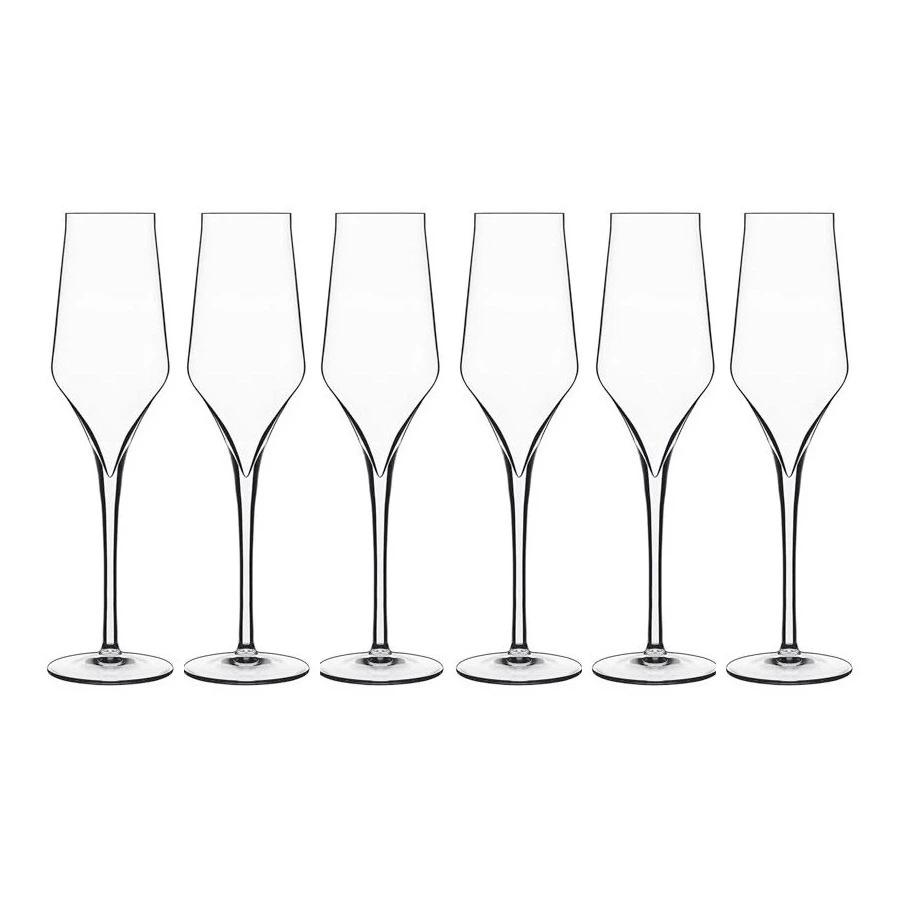 Набор бокалов для шампанского Luigi Bormioli Супремо 240 мл, 6 шт, стекло хрустальное