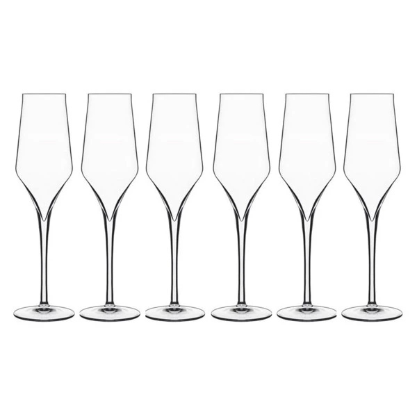 Набор бокалов для шампанского Luigi Bormioli Супремо 240 мл, 6 шт, стекло хрустальное