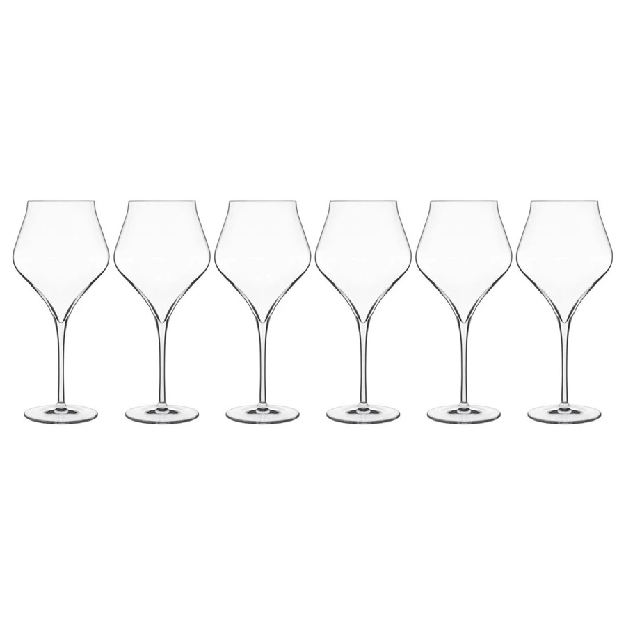 Набор бокалов для красного вина Luigi Bormioli Супремо Бургундское 650 мл, 6 шт, стекло хрустальное