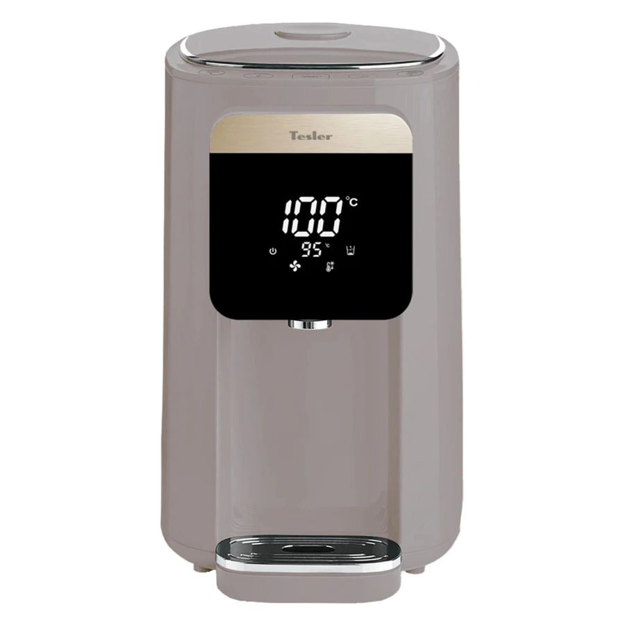 Термопот TESLER Margherita TP-5045 SAND GREY на 5 л, 1200 Вт, LED-дисплей, 33х26х43 см, пластик, сер