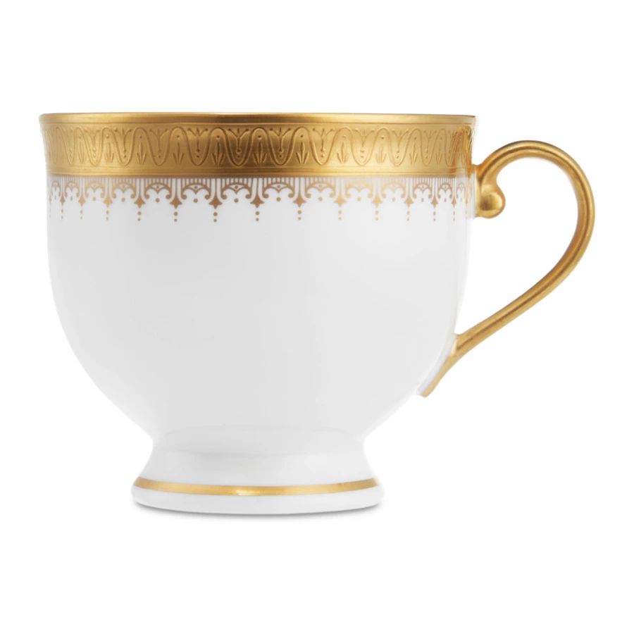 Чашка чайная с блюдцем Narumi Золотая монета 240 мл, фарфор костяной