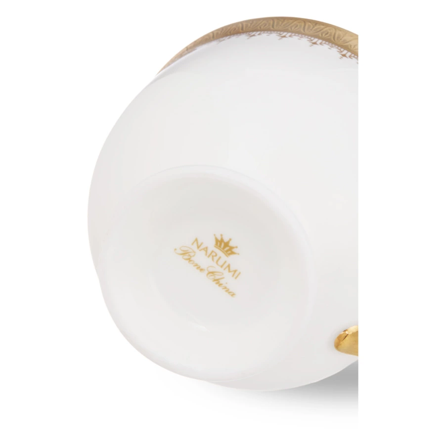Чашка чайная с блюдцем Narumi Золотая монета 240 мл, фарфор костяной
