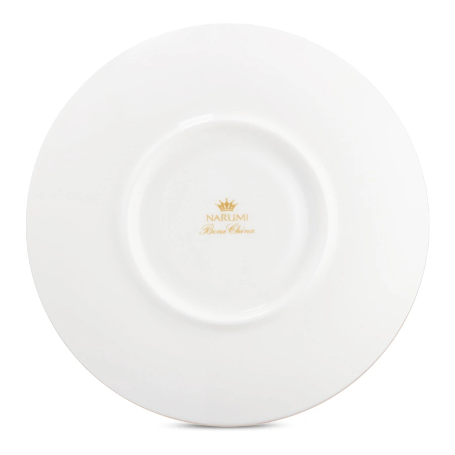 Чашка чайная с блюдцем Narumi Платиновый дуэт 270 мл, фарфор костяной