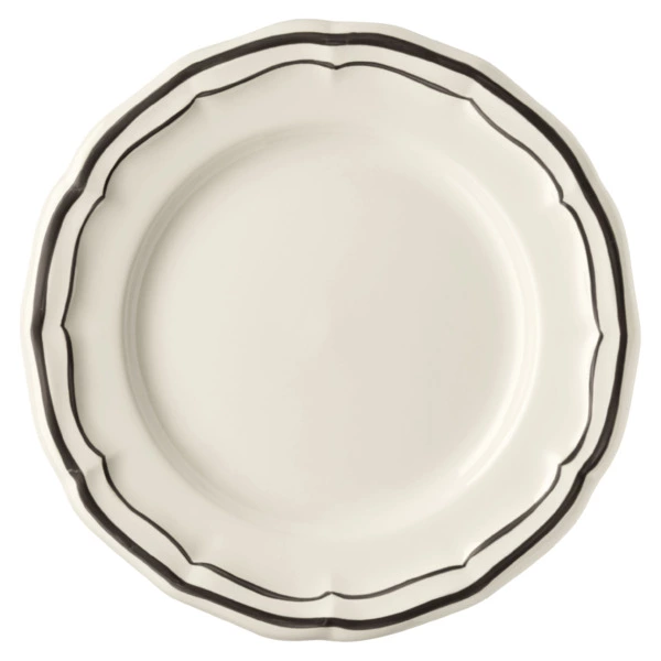 Тарелка десертная Gien Черная кайма 16,5 см, фаянс