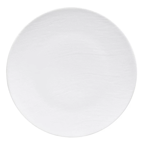 Тарелка обеденная Degrenne Rivage Blanc 28 см, фарфор, белый