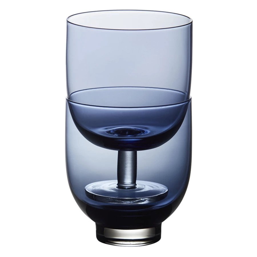 Бокал для воды Degrenne Empileo 260 мл, 7,9хН11см, синий, стекло