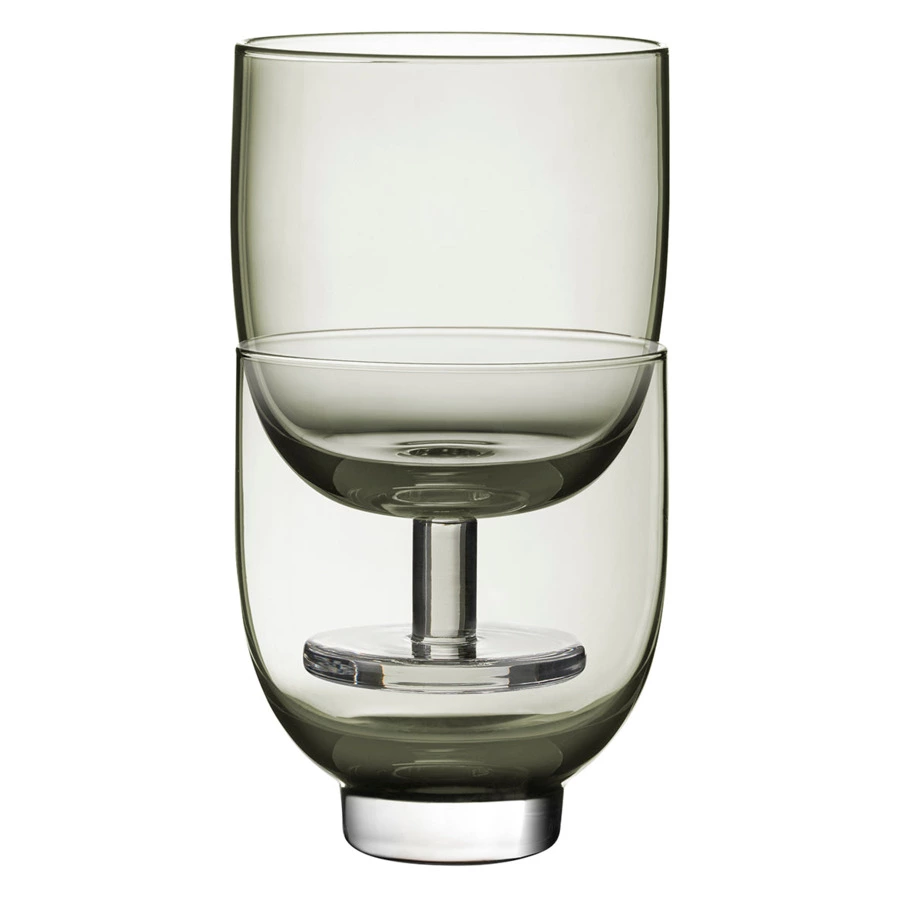 Бокал для воды Degrenne Empileo 260 мл, 7,9хН11см, серый, стекло