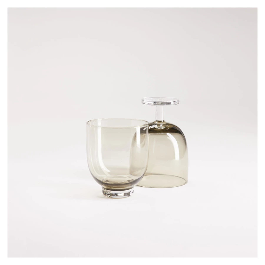 Стакан для воды Degrenne Empileo 260 мл, 7,1хН9,1см, серый, стекло