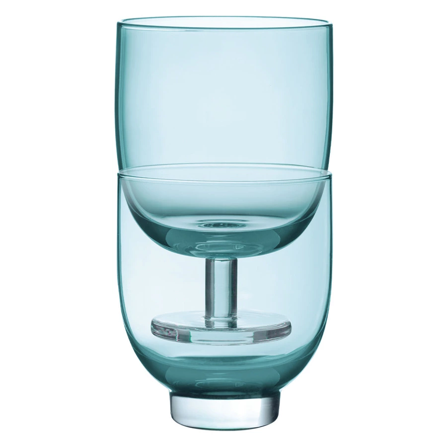Стакан для воды Degrenne Empileo 260 мл, 7,1хН9,1см, зеленый, стекло