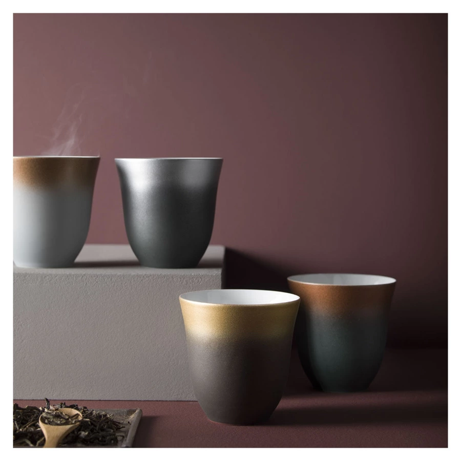 Кружка Degrenne ILLUSIONS THE NOIR D'INDE 250 мл, меняет цвет, черная, фарфор