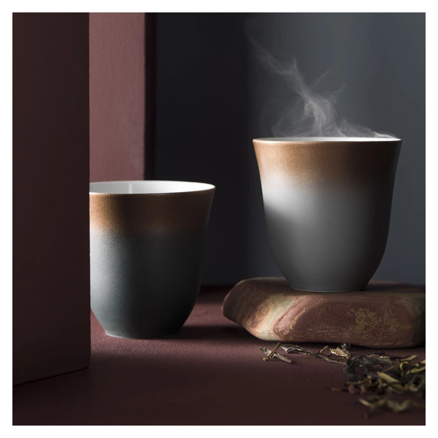 Кружка Degrenne ILLUSIONS THE NOIR D'INDE 250 мл, меняет цвет, черная, фарфор