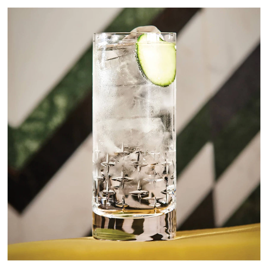 Набор стаканов Degrenne Newport Twist 370 мл, 4 шт, стекло хрустальное, п/к