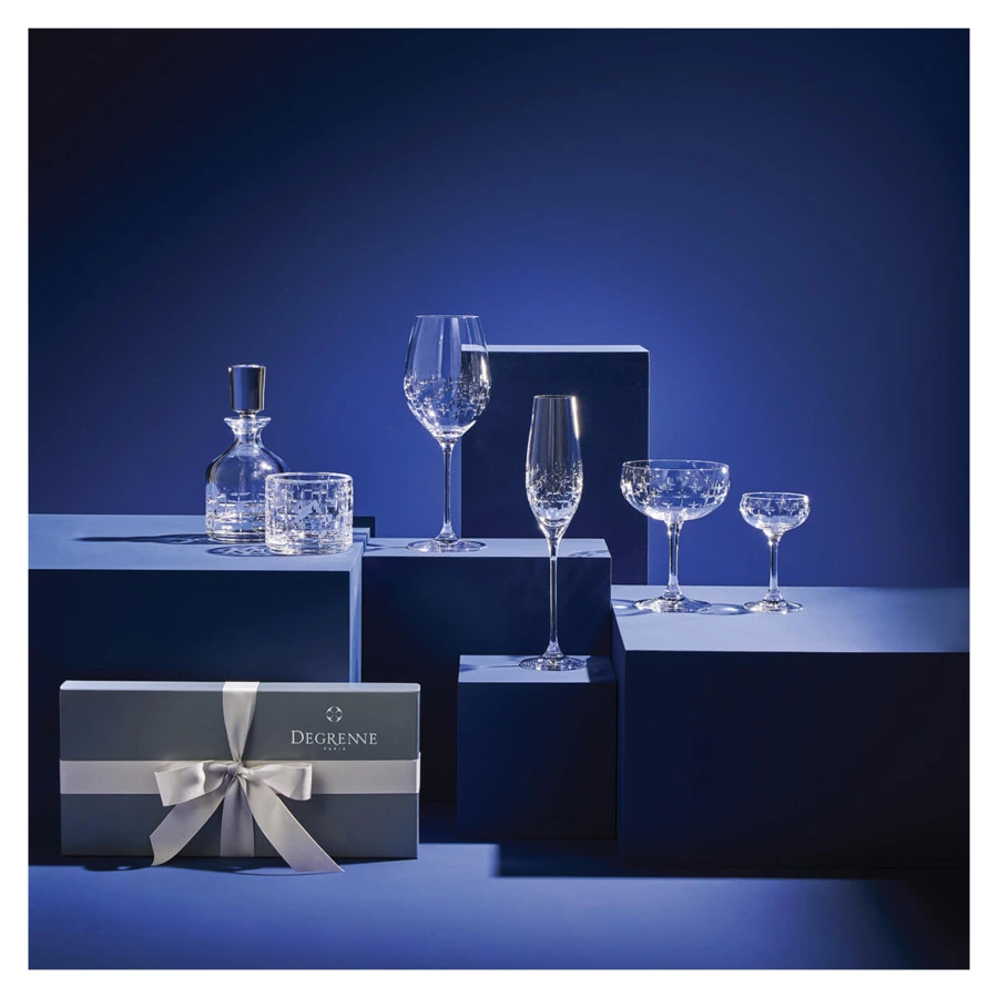 Набор стаканов Degrenne Newport Twist 370 мл, 4 шт, стекло хрустальное, п/к