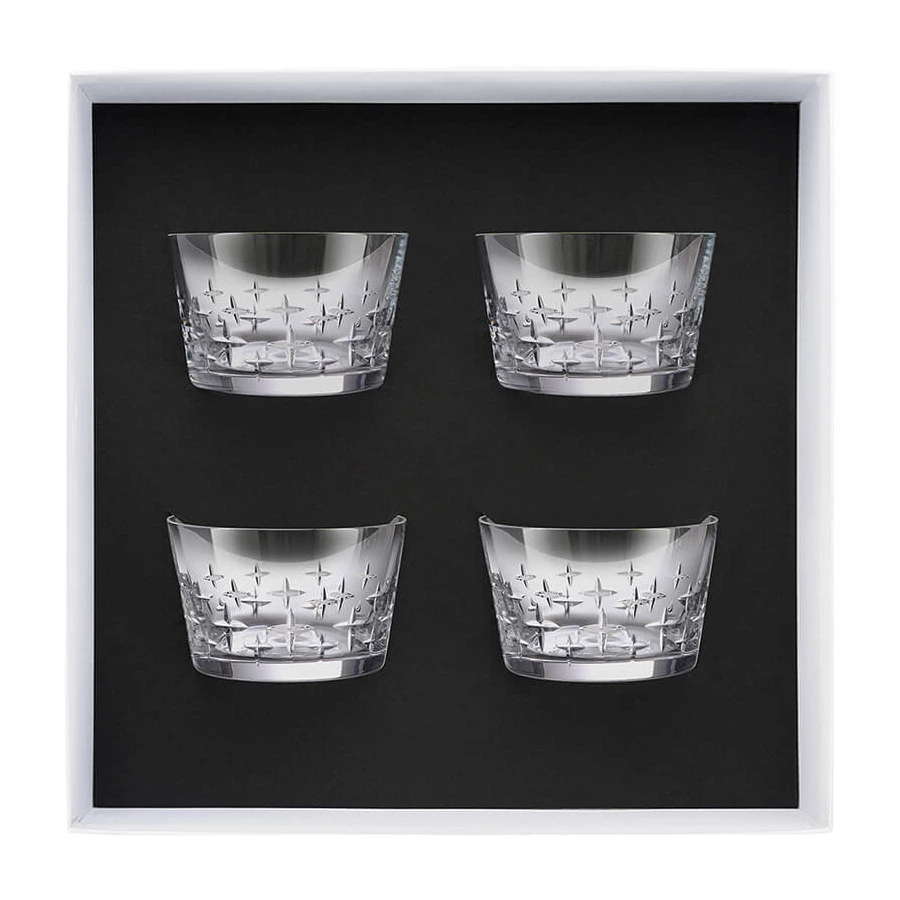 Набор креманок Degrenne Newport Twist 270 мл, 4 шт, стекло хрустальное, п/к