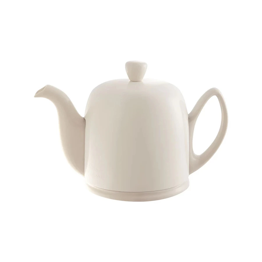 Чайник заварочный Degrenne Salam Monochrome 700 мл на 4 чашки, светло-бежевый, керамика, сталь