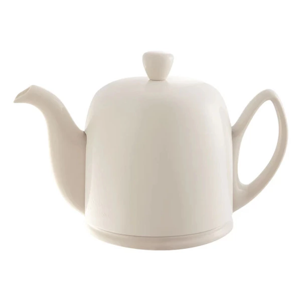 Чайник заварочный Degrenne Salam Monochrome 700 мл на 4 чашки, светло-бежевый, керамика, сталь