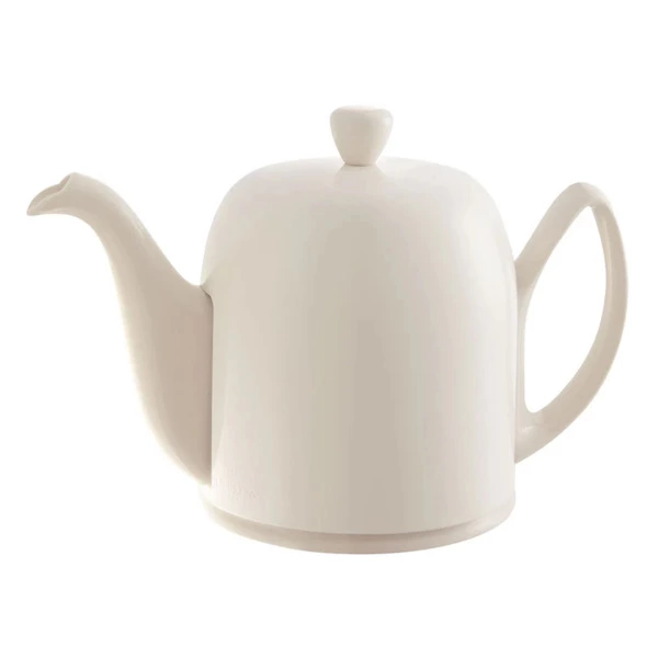 Чайник заварочный Degrenne Salam Monochrome 900 мл на 6 чашек, светло-бежевый, керамика, сталь