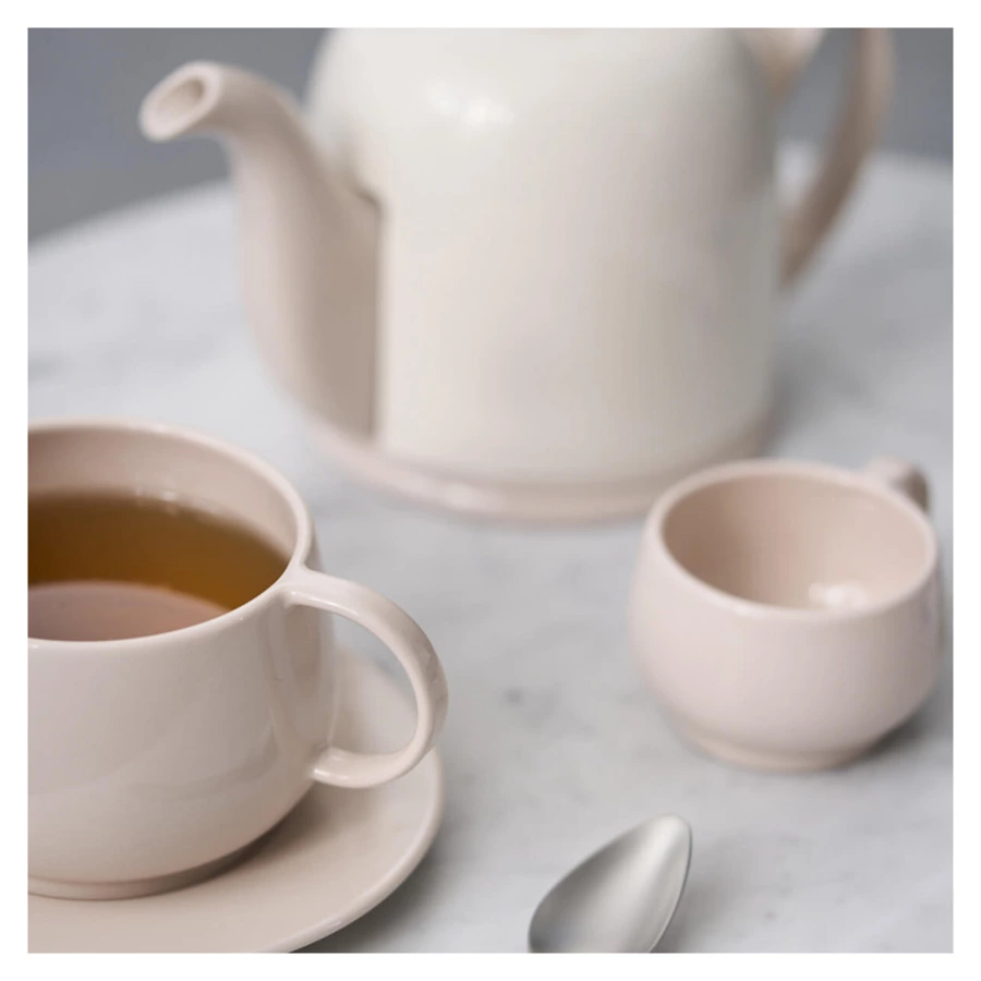 Чашка чайная Degrenne Empileo Rose Nude 250 мл, светло-бежевая, керамика