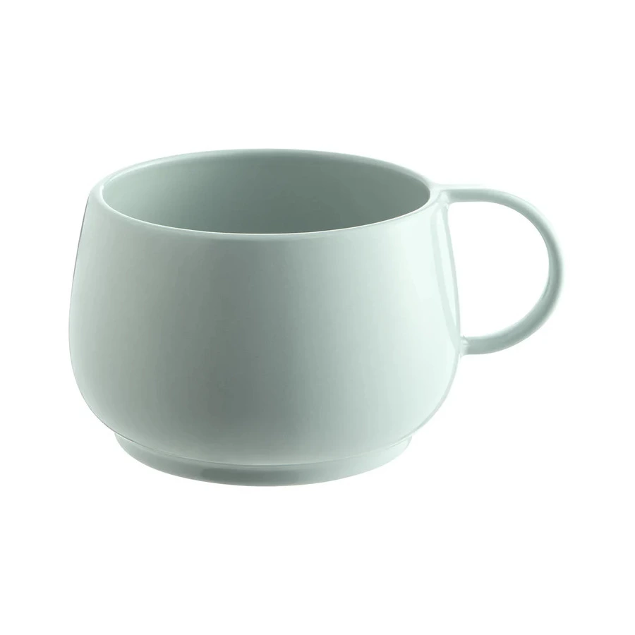 Чашка для завтрака Degrenne Empileo Almond Green 390 мл, миндально-зеленая, керамика