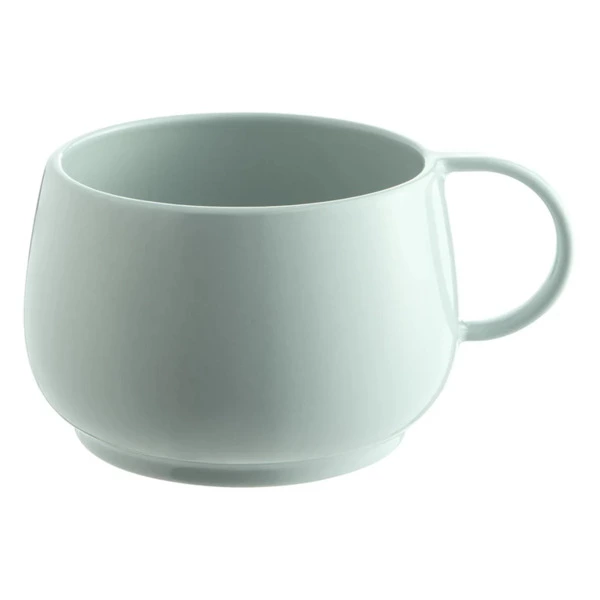 Чашка для завтрака Degrenne Empileo Almond Green 390 мл, миндально-зеленая, керамика