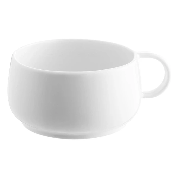 Чашка чайная Degrenne Empileo Blanc 250 мл, белая, фарфор