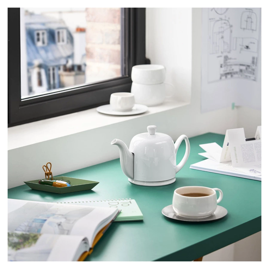 Чашка чайная Degrenne Empileo Blanc 250 мл, белая, фарфор