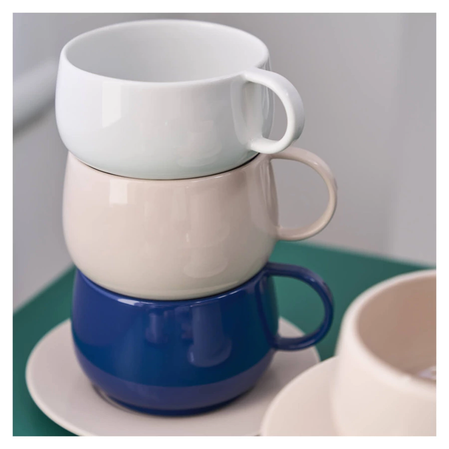 Чашка чайная Degrenne Empileo Blanc 250 мл, белая, фарфор